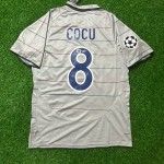 Philipp Cocu 8 - Barcelona 20042005 Blue Garnet Retro Jersey Trikot Maillot Soccer Shirt